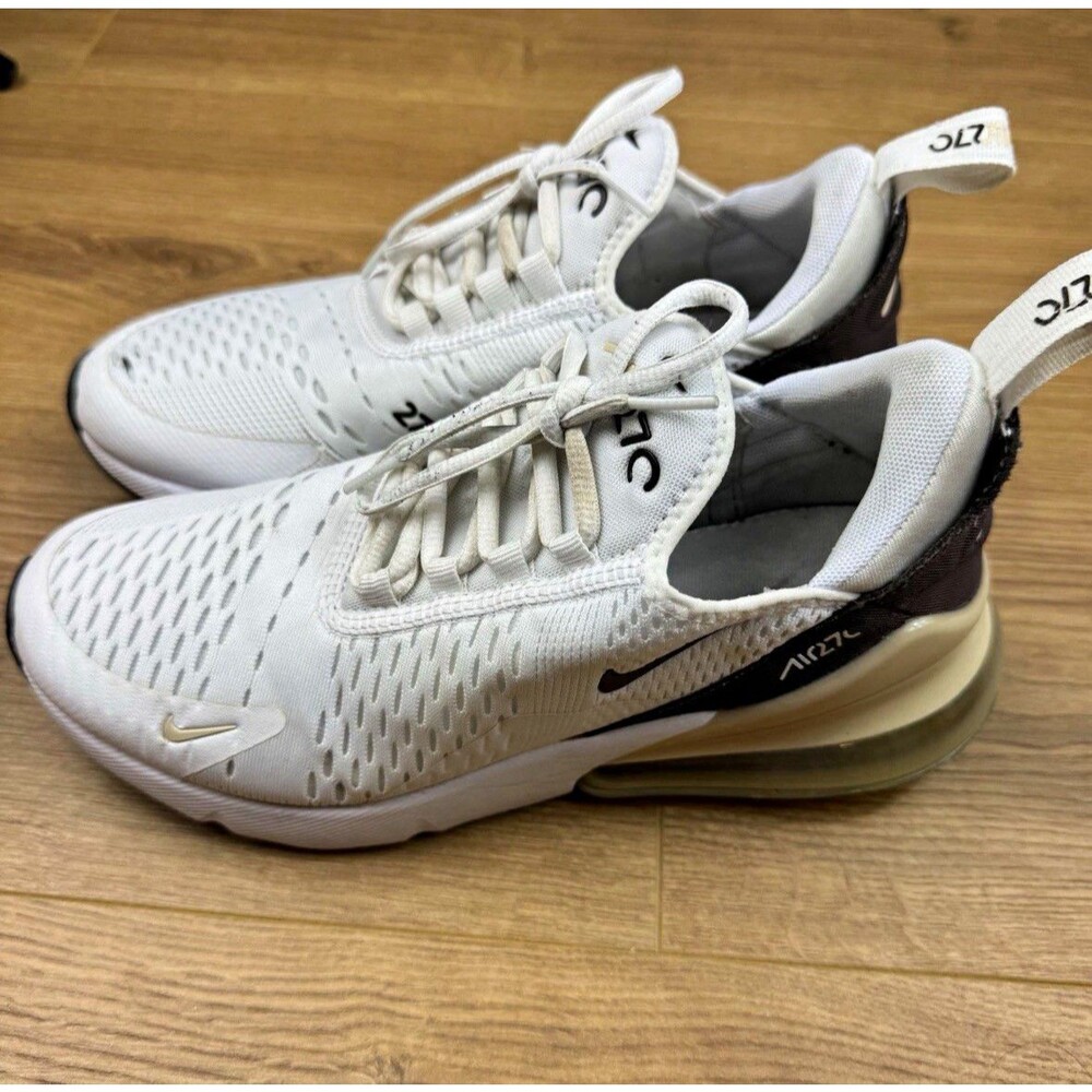 Women’s (size 10) Nike Air Max 270 SE White Velvet Brown/Sanddrift Mesh Low Top